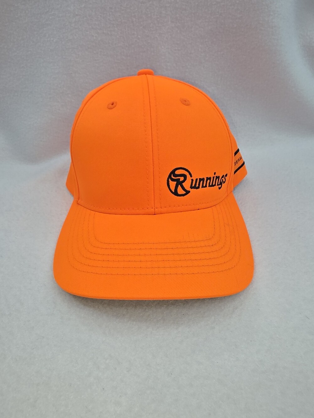 Runnings Men's Snapback One Size Orange Federal Patch Hunting NWT Hatbox